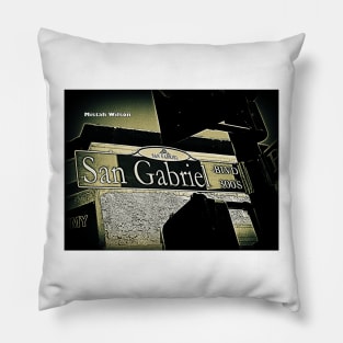 San Gabriel Boulevard, San Gabriel, California by Mistah Wilson Pillow