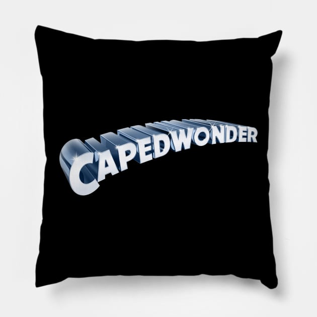 CapedWonder logo 8 Pillow by CapedWonder Treasures