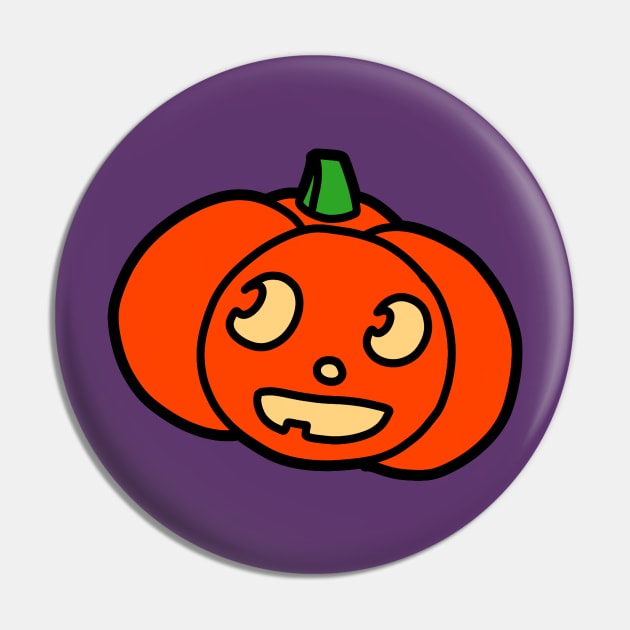 Cute Halloween Pumpkin Pin by saradaboru