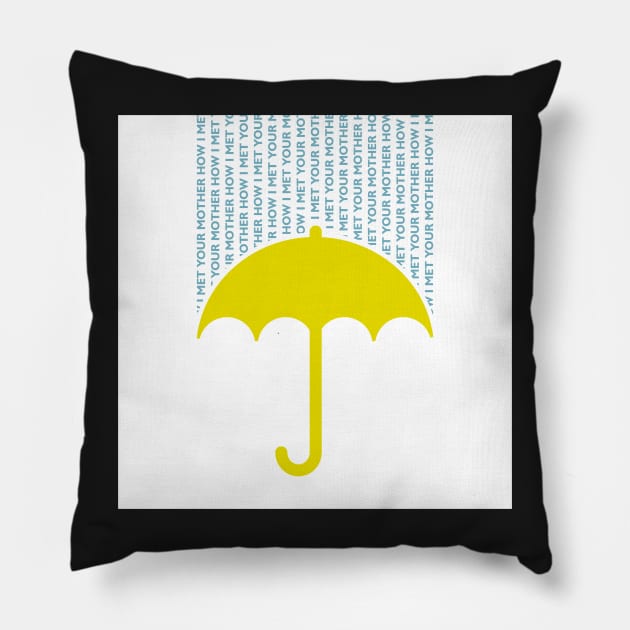 How I Met Your Mother (white background) Pillow by Gabriel Melo