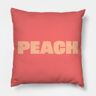 FRONT and BACK Print Peach Fuzz Pantone Color of the Year 2024 Pillow