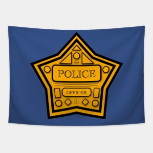 Police Badge Tapestry