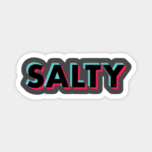 Salty Black Glitch Magnet