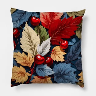 cherry floral pattern design Pillow