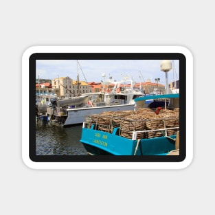 Cray Pots on a fishing boat in Hobart, Tasmania, Australia Magnet