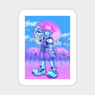 Vaporwave kingdom heart Magnet