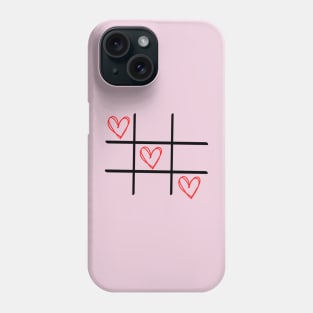 Love Hearts (Noughts and Crosses) Phone Case