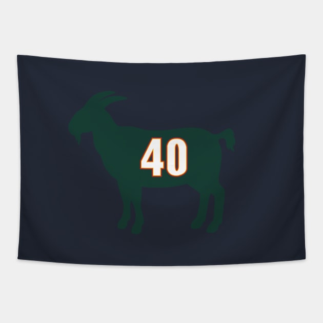 Shawn Kemp Seattle Goat Qiangy Tapestry by qiangdade