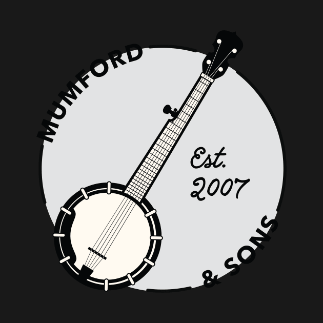 Mumford and Sons Banjo (Black) by NoahStDesigns