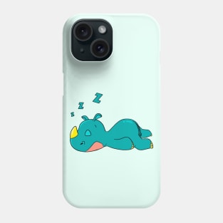 Sleeping Rhino spends his holiday sleeping Phone Case