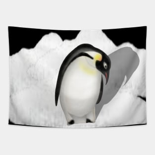 Emperor Penguin on an Ice Patch Tapestry