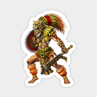 Aztec Jaguar Warrior Magnet