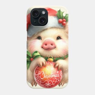 Christmas Pig Phone Case