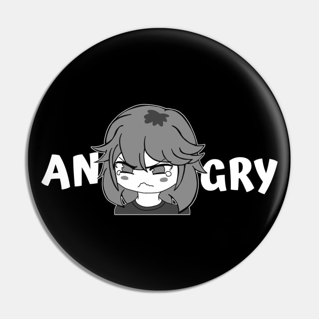 Funny Anime Manga Angry Pout Face Little Girl Cute Meme - Memetshirt -  Sticker