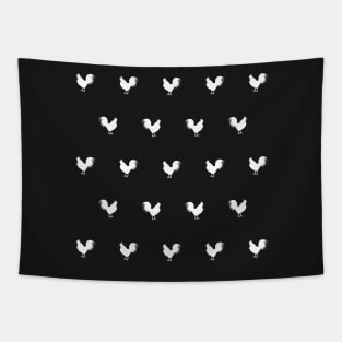 Rooster | White Tapestry