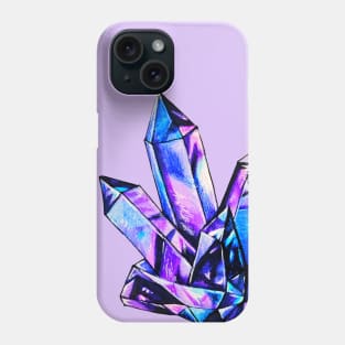 Purple Blue Crystal Phone Case