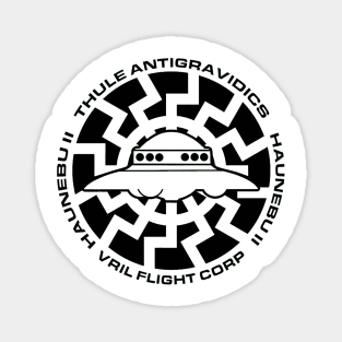 Thule Vril Antigravidics Haunebu 2 UFO Conspiracy Tee Magnet