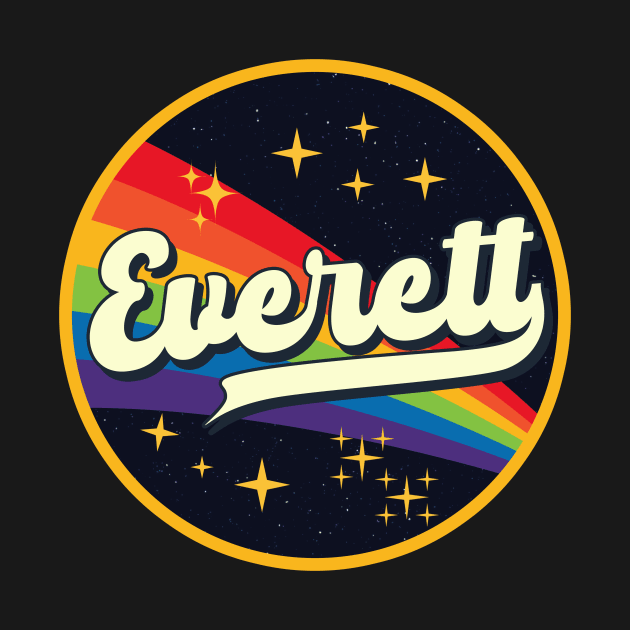 Everett // Rainbow In Space Vintage Style by LMW Art