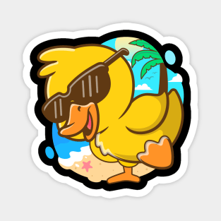 Cool duck summer Magnet