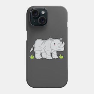 Kawaii Rhino Kid Design Phone Case