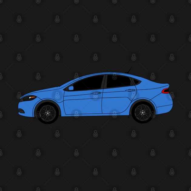 Dodge Dart Laser Blue Sticker by Jessimk