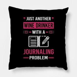 Wine Drinker Journaling Pillow