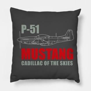 Legendary Wings: P-51 Mustang Roars Again Pillow