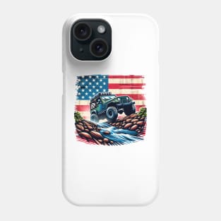 grunge america jeep offroad Phone Case