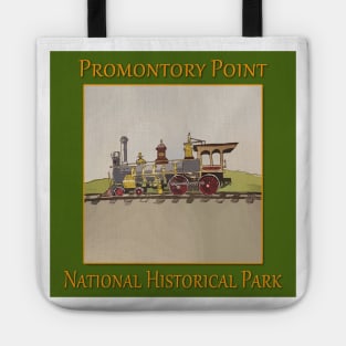 Steam engine at Promontory Point National Historical Park in Utah Tote