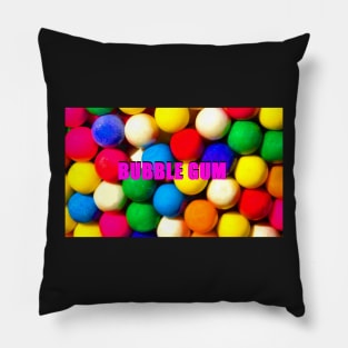 Bubble Gum with text Pillow