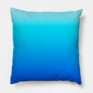 Aqua blue Ocean gradient Pillow