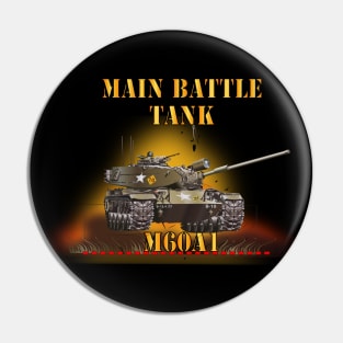 Main Battle Tank - M60A1 w Fire- Right Face X 300 Pin