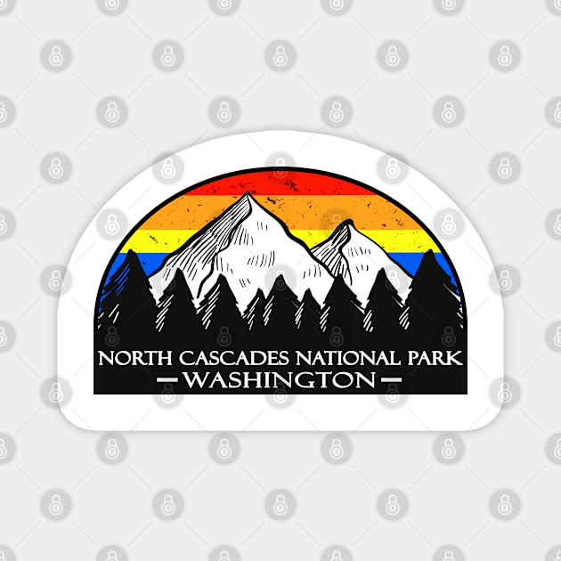 North Cascades National Park Washington Magnet by TravelTime