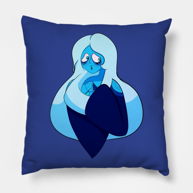 Blue Diamond Pillow by Shrew_Boi