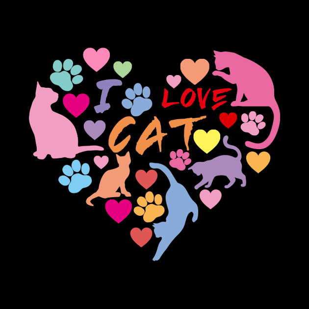 Cat Love: Cat Miaw and Cute Cat Design by LycheeDesign