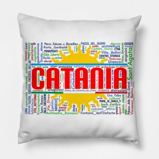 Catania Wordart Pillow