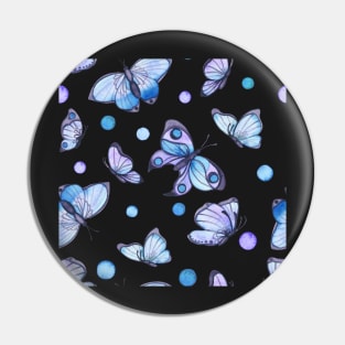 Soft Butterfly Watercolor Pattern Pin