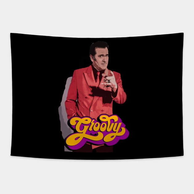 Bruce Campbell - Groovy Tapestry by woodsman