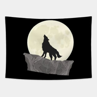 Howling Wolf Tapestry