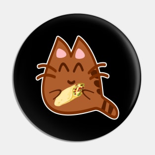 Cat burrito Pin