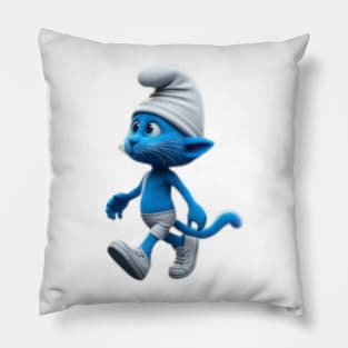 Smurf cat Pillow