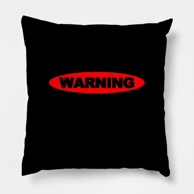 Warning Im An English Teacher T-Shirt Pillow by NewWaveShop