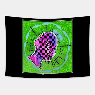 Cyber Punk Chick Tapestry