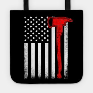 Firefighter American Flag Axe Tote