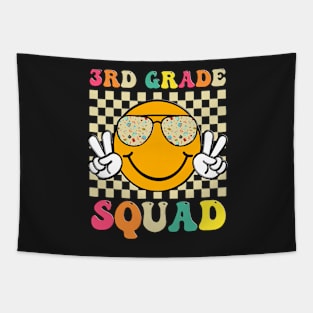 Third Grade Retro Smile Face 3rd Grade Back To School Tapestry