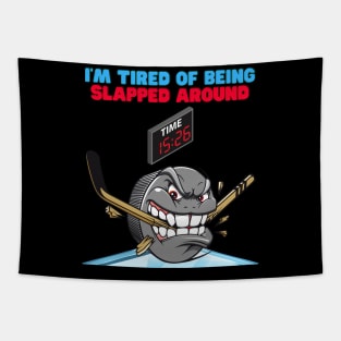 Hockey, sports, Canada, field hockey, flag, ice hockey, nhl, player, stanley cup, hockey dad, hockey mom, Im tired of being slapped around, Tapestry