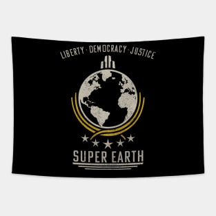 Super Earth Diving Into Hell For Liberty Tapestry