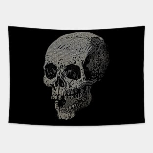 Halftone Skull Tapestry