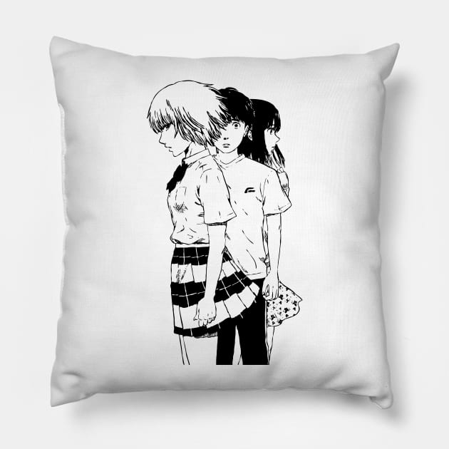 Nakamura Kasuga Saeki Aku No Hana Pillow by DarkenLlst