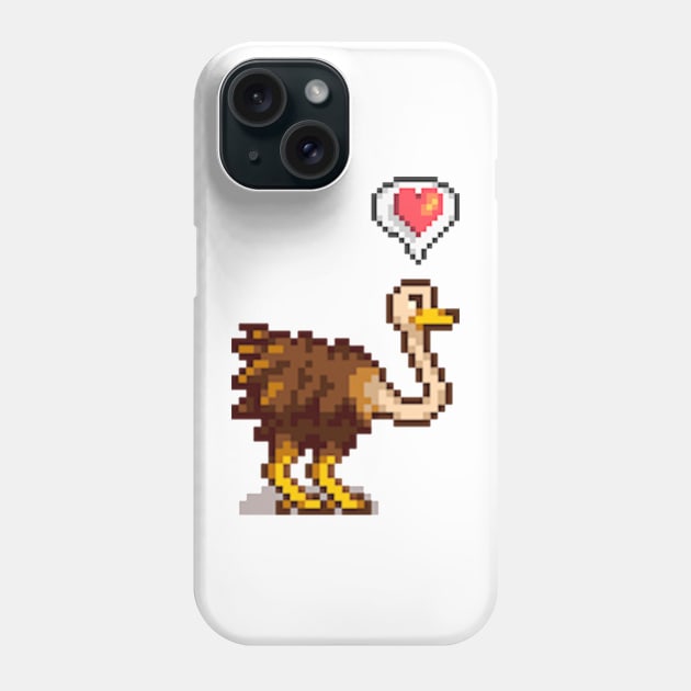 Stardew Valley Ostrich Love Phone Case by r9440